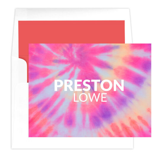 Preston Tie-Dye Folded Note Cards